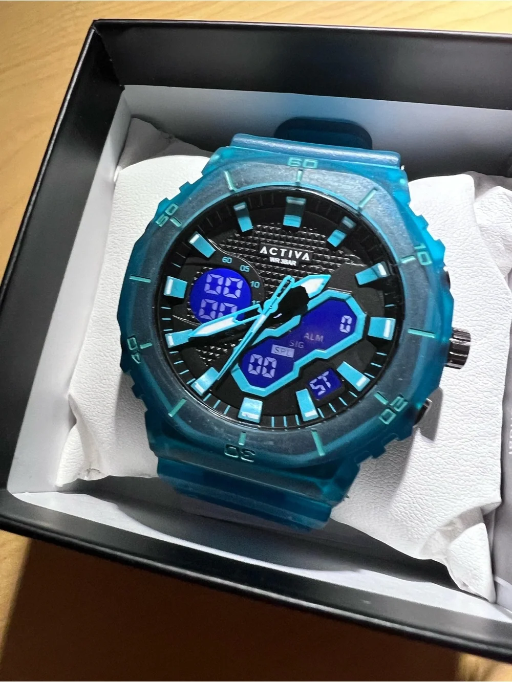 133: Activa ACW8120-004 Aqua Blue Ana-Digi Watch